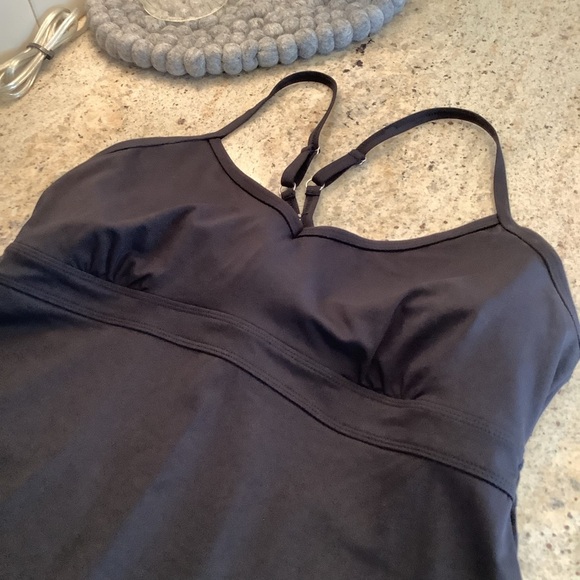 Athleta Shorebreak Swim Dress Black Size Large Tall - Picture 5 of 8